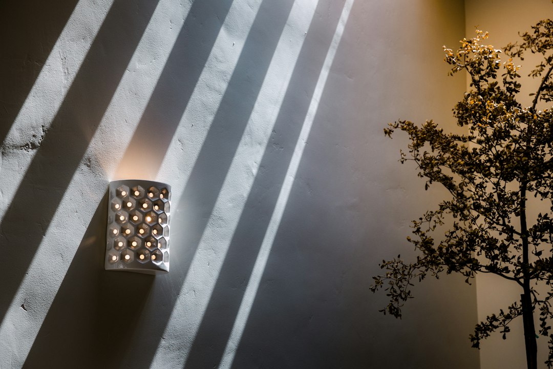 Photo rechargeable concrete flush mount light